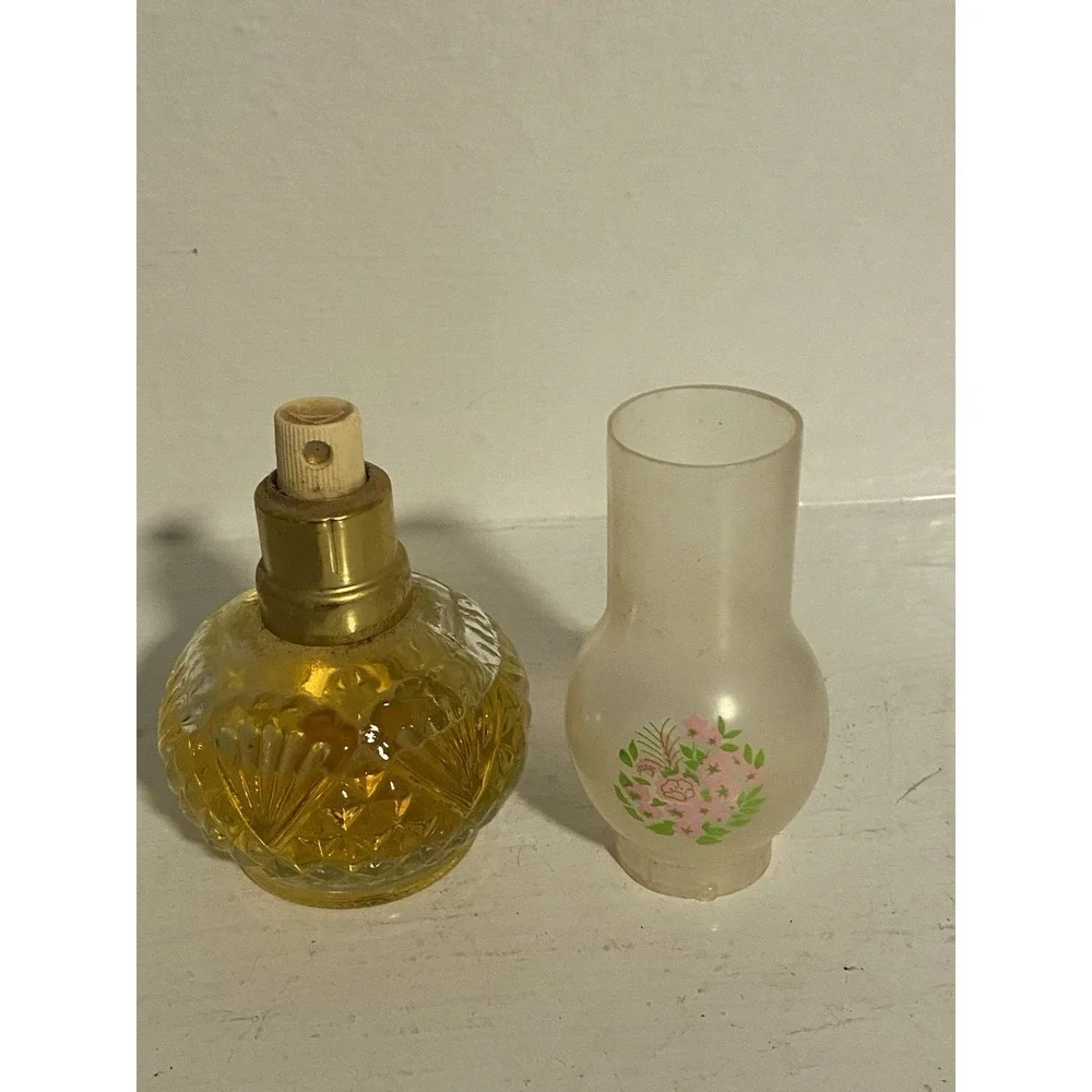 Vintage Avon ~ Oil Lamp Bottle Patchwork Cologne Spray